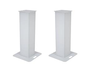 Eurolite 2x Stage Stand 150cm met covers en tas wit