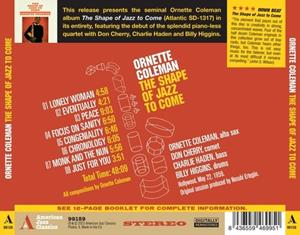 20th Century Masterworks Shape Of Jazz To Come - Ornette Coleman