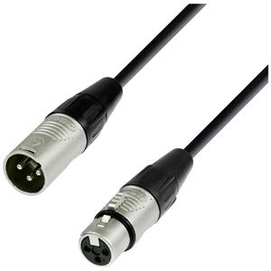 Adam Hall DMX-Kabel XLR male/female, 3 pol. 0,5m Meter, für Lichtsteuerung, schwarz