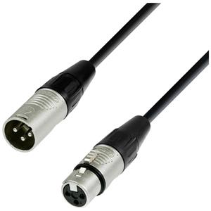 adamhall Adam Hall 4 STAR DMF 0100 DMX XLR Verbindingskabel [1x XLR-stekker 3-polig - 1x XLR-bus 3-polig] 1 m Zwart