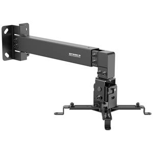 speakaprofessional SP-PWM-100 Beamer-Wandhalterung Drehbar Wandabstand (max.): 600mm Schwarz