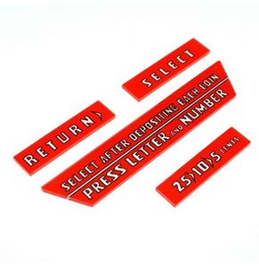 Wurlitzer 1700 / 1800 set instructie glaasjes