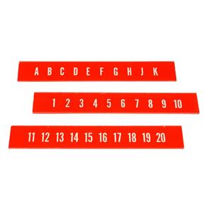 Fiftiesstore Ami Continental 2 Letters En Nummers Strips (Set van 3)