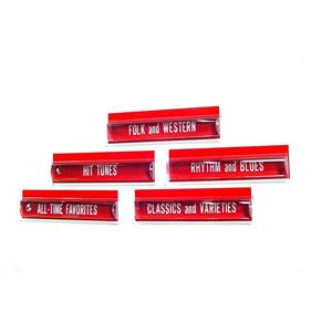 Fiftiesstore Seeburg Lensjes Boven Drukknoppen Drum Modellen V VL KD200 5 stuks