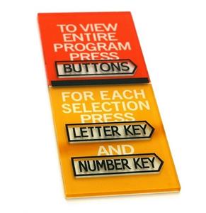 Fiftiesstore Seeburg Linker Instructie Glas Model KD200