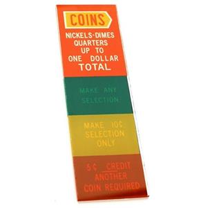 Fiftiesstore Seeburg Rechter Instructie Glas Model KD200