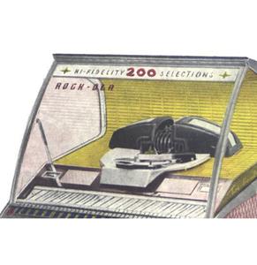 Fiftiesstore Rock-Ola ruit model 1455 (bedrukt)