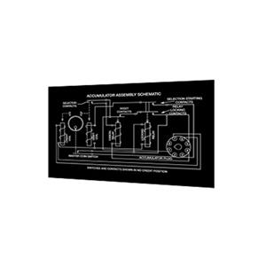 Fiftiesstore Rock-Ola 1428 Accumulator / Coin Mech Schema Sticker