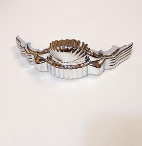 Fiftiesstore Wurlitzer 1015 OMT (One More Time) Bovenste Chrome Sierdeel Midden - Links