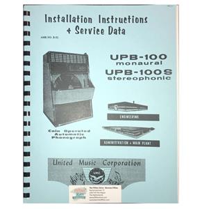 United Model UBP100 & UBP100S Jukebox Service Manual