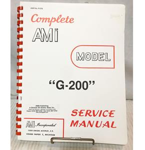 Fiftiesstore Service Manual - AMI Jukebox Model G-200