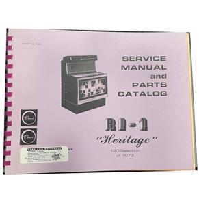 Rowe Ami R-1 Heritage - Service Manual And Parts Catalog