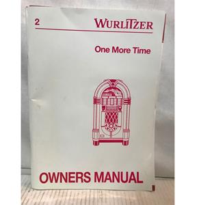 Fiftiesstore Wurlitzer One More Time Service Manual - CD Jukebox Older Version - Pre-owned
