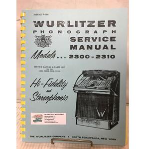 Fiftiesstore Wurlitzer 2300(S) And 2310(S) Jukebox Service Manual