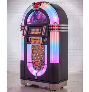 Fiftiesstore Sound Leisure Slim Line 80-CD Jukebox 1015 - Houtnerf Black Ash Mat