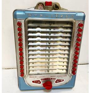 Fiftiesstore Wurlitzer 4851 Wall Box 48 Select 1951-1952 Zeer Goede Conditie