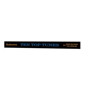 Fiftiesstore Wurlitzer 2800 Model 'Ten Top Tunes' Display Strook - Blauw