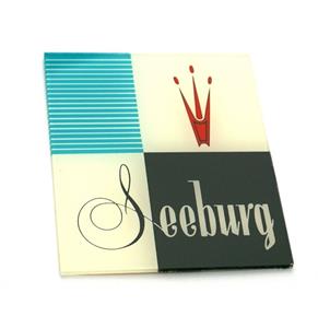 Fiftiesstore Seeburg Model 161 / 201 Ornament Voor Mechaniek Cover - Glas