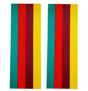 Fiftiesstore Wurlitzer OMT Kleurenvel voor Pilaster - Set van 2