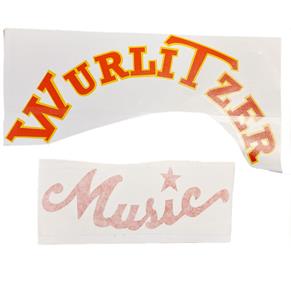 Fiftiesstore Wurlitzer 4006 Speaker Stickers Set - Rood
