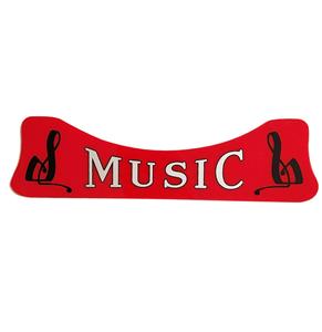 Fiftiesstore Wurlitzer Model 220 Speaker Rood Plastic 'Music'