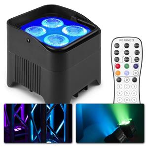 BeamZ Retourdeal -  BBP94W accu Uplight met 4x 12W LED's en draadloze