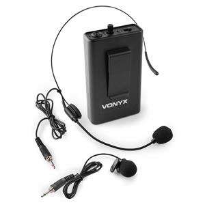 Vonyx BP12 bodypack met headset voor  UHF systemen - 864.500 MHz