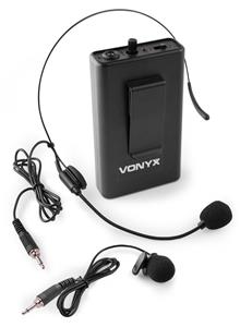 Vonyx BP10 bodypack met headset voor  UHF systemen - 863.100 MHz