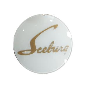 Fiftiesstore Seeburg Embleem Zijkant Kast (Wit) Model VL200 - Glas