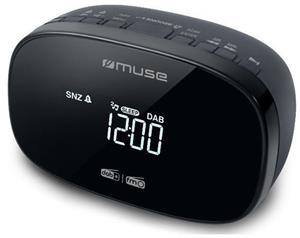 Muse Electronics Muse M-150CDB - Stijlvolle wekkerradio met groot LCD-display, DAB+