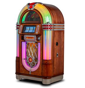 Fiftiesstore Sound Leisure 80-CD Jukebox 1015 - Medium Eiken Incl. Diamond Led Pack