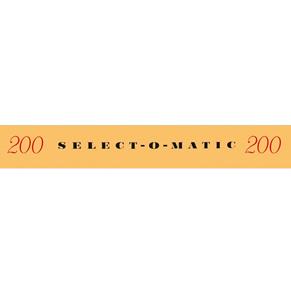 Fiftiesstore Seeburg KD200 Top Sticker