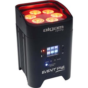 Eventpar LED-par op accu 6x 12W RGBWAUV