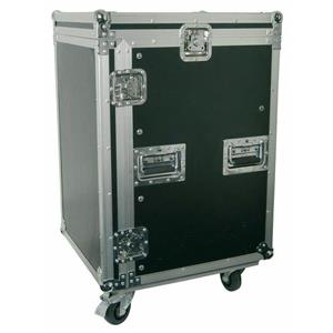 Power Dynamics PD-F16U8 19 Flightcase Rack met zwenkwielen 16HE + 8HE