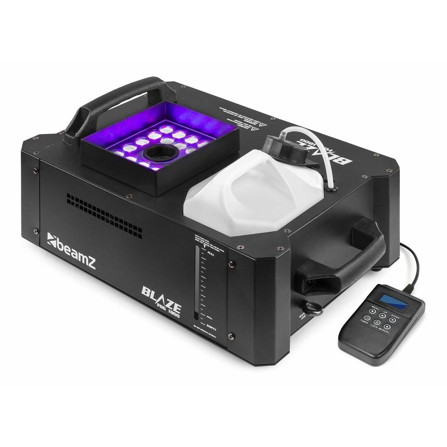 BeamZ rookmachine BLAZE1800 - Horizontale en verticale rookmachine met