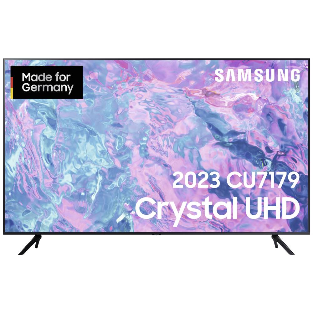 Samsung Crystal UHD 2023 CU7179 LED-TV 138 cm 55 inch Energielabel G (A - G) CI+*, DVB-C, DVB-S2, DVB-T2 HD, Smart TV, UHD, WiFi Zwart