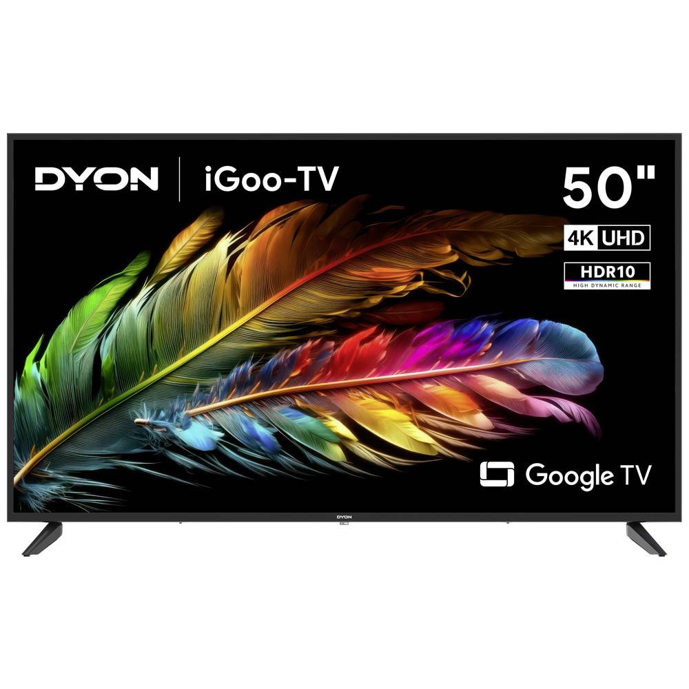 Dyon iGoo-TV 50U LED-TV 127cm 50 Zoll EEK F (A - G) CI+, DVB-C, DVB-S2, DVB-T2, Smart TV, UHD, WLAN