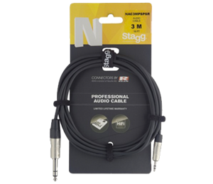 Stagg NAC3MPSPSR REAN Verloopkabel Jack Naar Mini-Jack