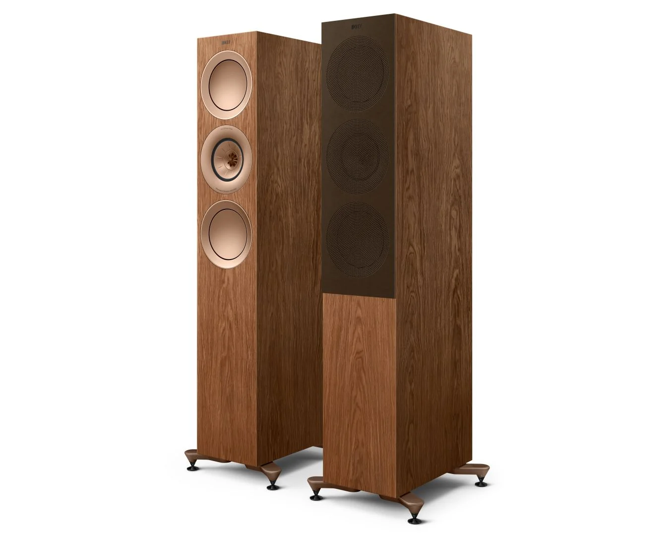 KEF R7 meta vloerstaande luidspreker - walnoot