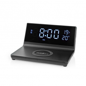 3-in-1 Wekker met Draadloze Lader