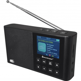 Soundmaster DAB165SW Taschenradio DAB+, UKW wiederaufladbar Schwarz