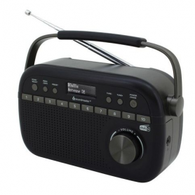 Soundmaster DAB280SW Draagbare digitale DAB+/FM-RDS radio zwart