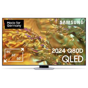 Samsung Neo QLED 4K QN80D QLED-TV 138 cm 55 inch Energielabel F (A - G) CI+*, DVB-T2 HD, WiFi, UHD, Smart TV, QLED Zwart, Zilver