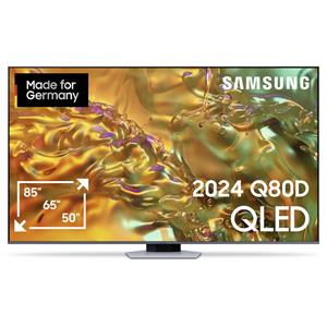 Samsung Neo QLED 4K QN80D QLED-TV 189 cm 75 inch Energielabel G (A - G) CI+*, DVB-T2 HD, WiFi, UHD, Smart TV, QLED Zwart, Zilver