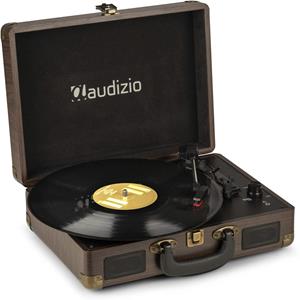 Audizio Retourdeal -  RP114W - Retro platenspeler in houtlook koffer -