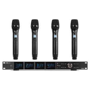 Power Dynamics PD524 UHF draadloos microfoonsysteem met 4 microfoons
