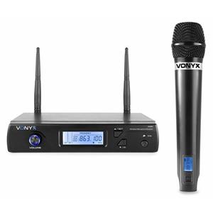 Vonyx Retourdeal -  WM61 draadloze microfoon UHF - 16 kanaals