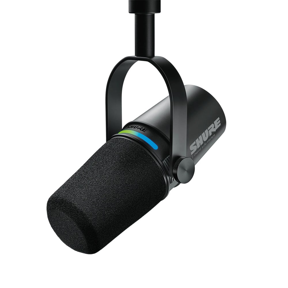 Shure MV7i smart microfoon met audio interface zwart