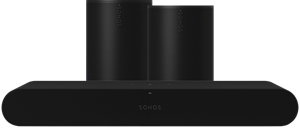 Sonos Ray Zwart + 2x Era 100 Zwart