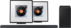Samsung HW-S700D Zwart+  Music Frame HW-LS60D (2-pack)